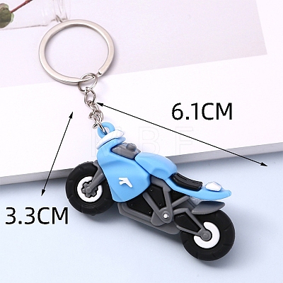 Motorcycle PVC Bag Keychain PW-WGC870C-02-1