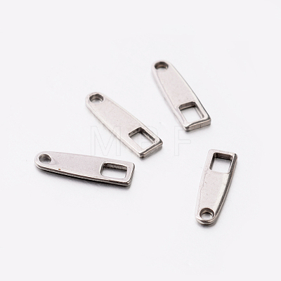 201 Stainless Steel Chain Tabs STAS-E081-02-1