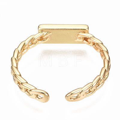 Brass Enamel Cuff Rings RJEW-N035-012A-NF-1