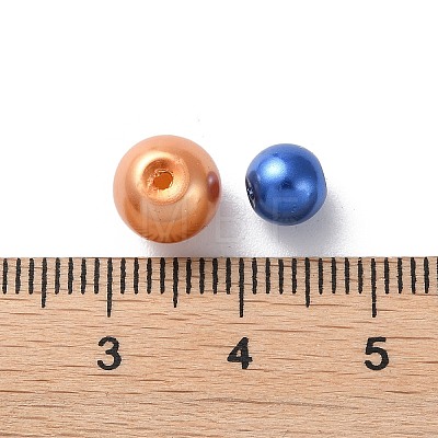 Glass Pearl Round Beads HY-X0003-1