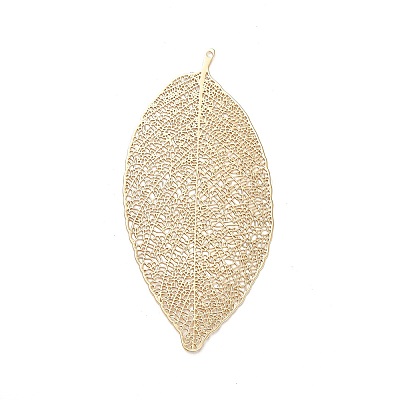 Rack Plating Brass Filigree Big Pendants KKC-K001-03KCG-1