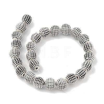 Round Tibetan Style Alloy Beads TIBEB-O007-34-RS-1