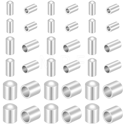 60Pcs 3 Styles Brass Cord Ends KK-CN0003-44S-1