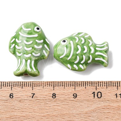 Handmade Porcelain Beads PORC-K010-08K-1