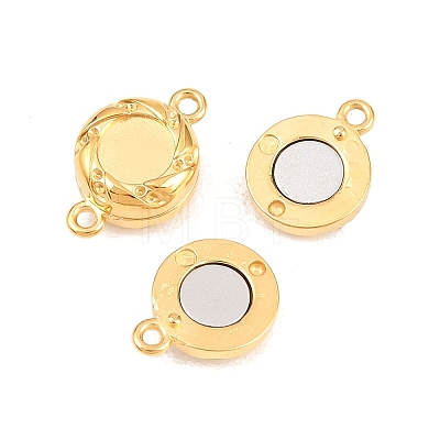 304 Stainless Steel Magnetic Clasps with Loops STAS-P452-04C-G-1