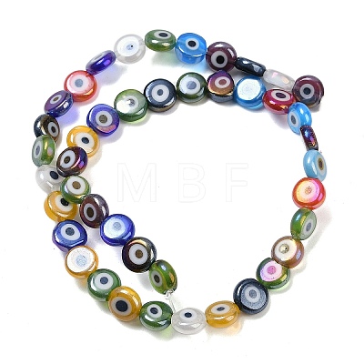 Handmade Evil Eye Lampwork Beads Strands LAMP-G166-04B-03-1