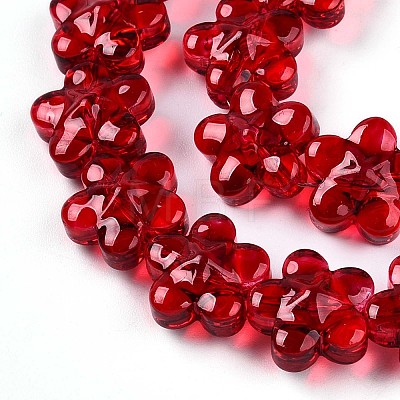 Transparency Glass Beads Strands GLAA-T023-36A-1