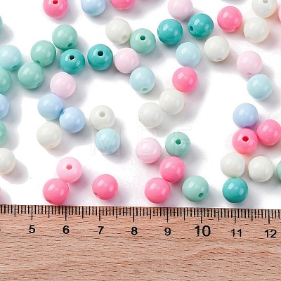 Opaque Acrylic Beads SACR-Q004-02F-1