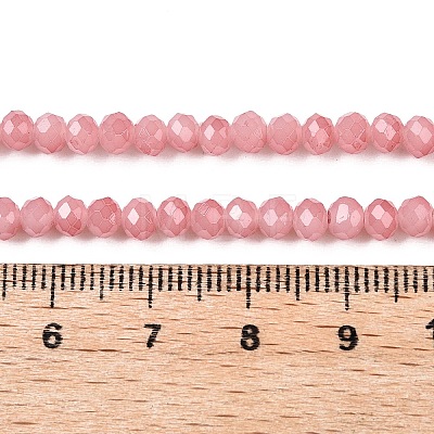 Baking Painted Imitation Jade Glass Bead Strands X-DGLA-A034-J4MM-A31-1