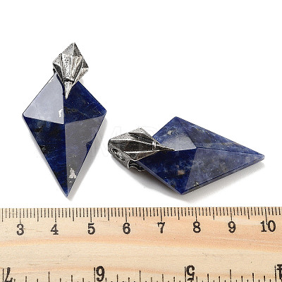 Natural Sodalite Pendants G-K338-10AS-03-1