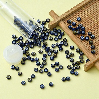 6/0 Opaque Glass Seed Beads SEED-YW0002-13M-1