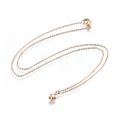 Brass Pendant Necklaces NJEW-JN02386-1