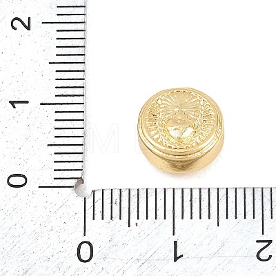 Religion Brass Beads KK-C170-29G-01-1