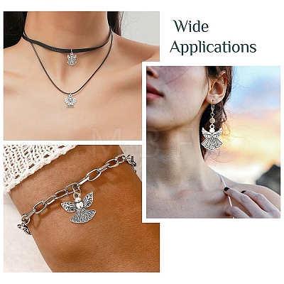 30Pcs 6 Styles Tibetan Style Alloy Pendants TIBEP-YW0012-41-1