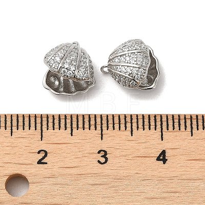 Rhodium Plated 925 Sterling Silver Charms STER-M114-08P-1