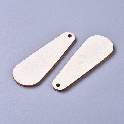 Unfinished Blank Poplar Wood Big Pendants WOOD-D021-11-1