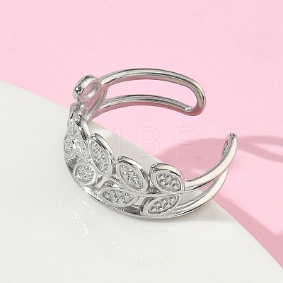 304 Stainless Steel Cuff Open Rings for Women RJEW-L341-02C-P-1
