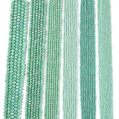 Electroplate Glass Beads Strands LS-EGLA-A044-P3mm-B14-1