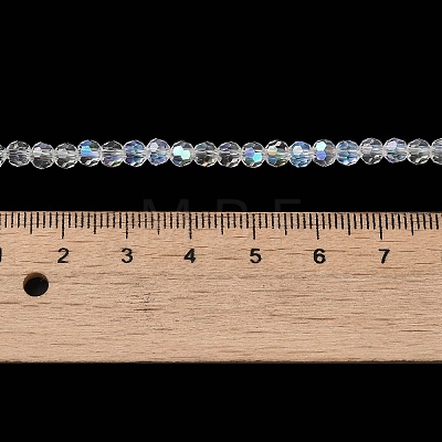 Electroplate Transparent Glass Beads Strands LS-EGLA-A035-T4mm-L19-1
