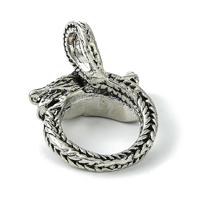 Dragon Alloy Finger Ring RJEW-K275-35AS-1