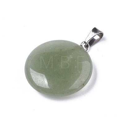 Synthetic Green Aventurine Pendants X-G-R470-008-1