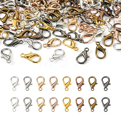 Beadthoven 120Pcs 8 Colors Zinc Alloy Lobster Claw Clasps FIND-BT0001-22-1
