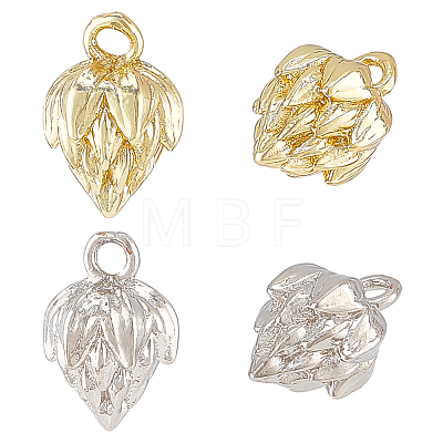 10Pcs 2 Colors Long-Lasting Plated Brass Charms KK-BC0009-34-1