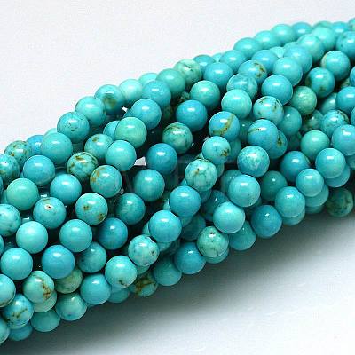 Natural Magnesite Beads Strands TURQ-P027-69-4mm-1