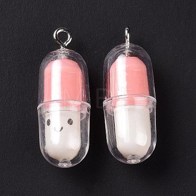 Translucent Plastic Pendants KY-L006-29C-1