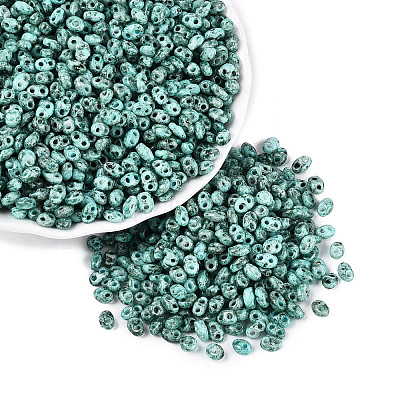 Picasso Glass Seed Beads GL-N001-02B-1