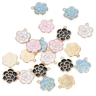 Alloy Enamel Pendants ENAM-CJ0001-52-1