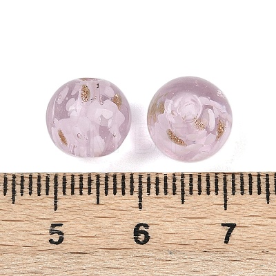 Handmade Gold Sand Lampwork Beads LAMP-H069-03D-1