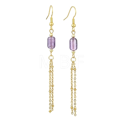 304 Stainless Steel Dangle Tassel Earring for Women EJEW-JE07184-1