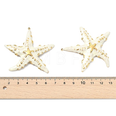 Ocean 304 Stainless Steel Enamel Big Pendants STAS-T076-08C-02G-1
