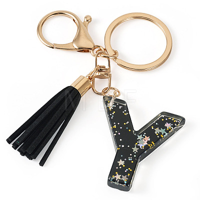 1Pc Resin Letter Keychains KEYC-TADJ0001-09Y-1