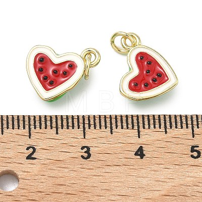 Brass Enamel Pendants KK-H259-11B-G01-1