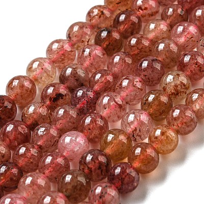 Natural Strawberry Quartz Beads Strands G-M443-A01-01-1