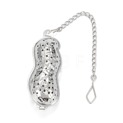 Peanut Shape Tea Infuser AJEW-P091-07P-1