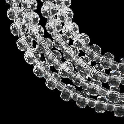 Transparent Glass Beads Strands GLAA-P076-01A-09-1