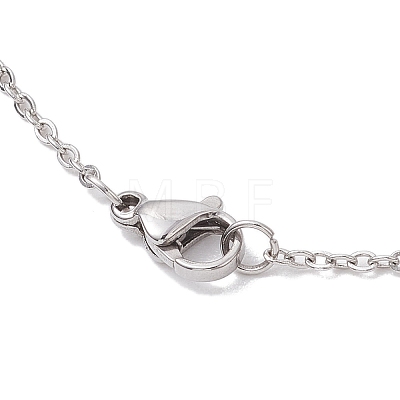 Non-Tarnish Trinity Knot/Triquetra 304 Stainless Steel Pendant Necklaces NJEW-JN04882-02-1