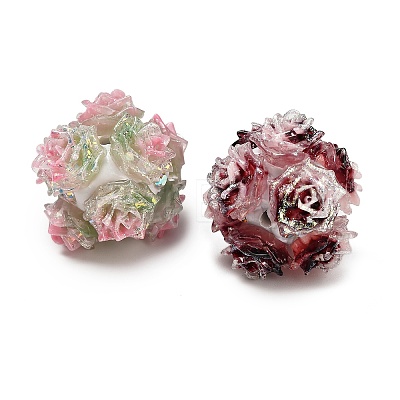 Polymer Clay Rhinestone Beads RESI-D015-02-1