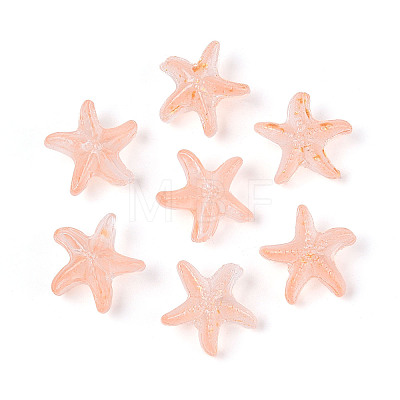Frosted Glass Beads FGLA-T005-01H-1