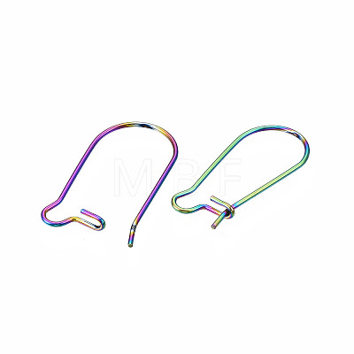 304 Stainless Steel Hoop Earrings Findings Kidney Ear Wires LS-X-STAS-N098-006-1