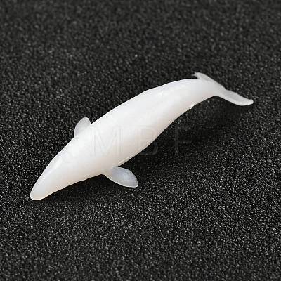 Whale Shaped Plastic Decorations DIY-F066-12-1