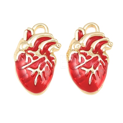 Rack Plating Alloy Enamel Pendants AL-CBA2B10-01G-01-1