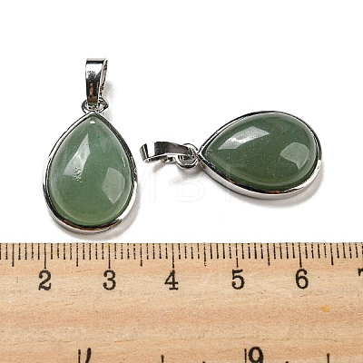 Natural Green Aventurine Pendants G-I358-B25-1