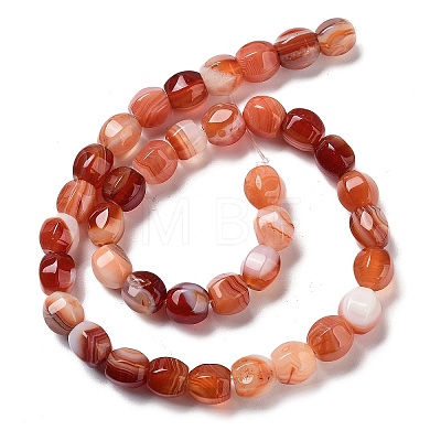 Natural Banded Agate Beads Strands G-G172-02A-1