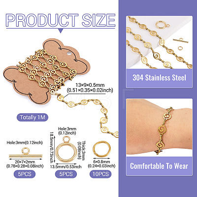 DIY Chain Necklace/Bracelets Kits DIY-TA0015-95G-1