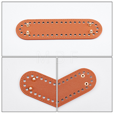   PU Leather Oval Long Bottom FIND-PH0002-05-1