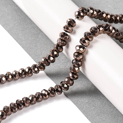 Electroplated Synthetic Non-magnetic Hematite Beads Strands G-Q174-02-1